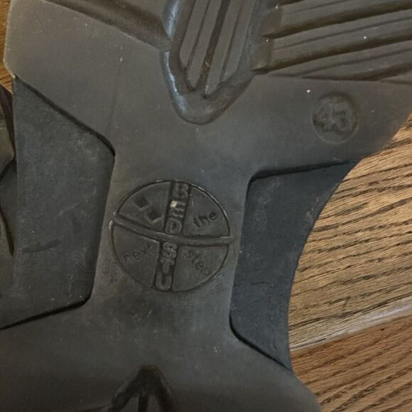 2/$30 Bed Stu Brown Distressed Leather Loafers Slip On Mens 10 Y2K 90s Vintage - Picture 10 of 15